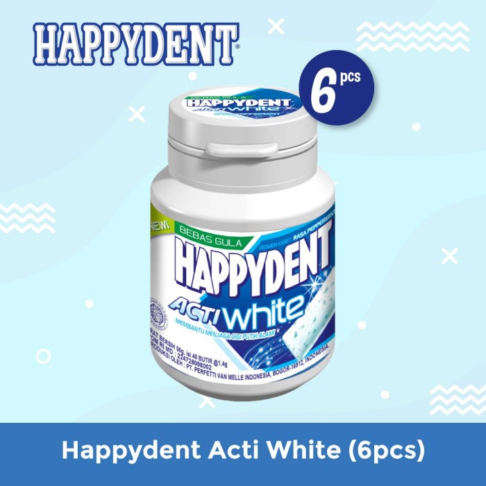 

Happydent Acti White Sugar Free - 6 pcs