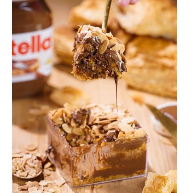 

➞Stock Banyak✼ Bittersweet By Najla Nutella Layer Puff Dessert Box Q43 ❀