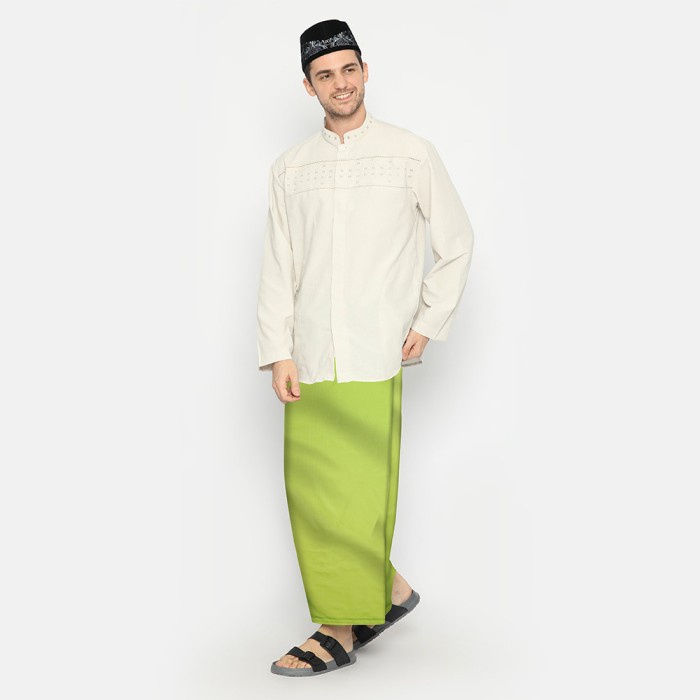 Sarung Atlas Favorit Warna Polos Hijau Muda