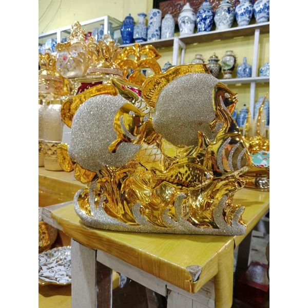 Keramik Ikan Hias/Pajangan Lemari Kaca