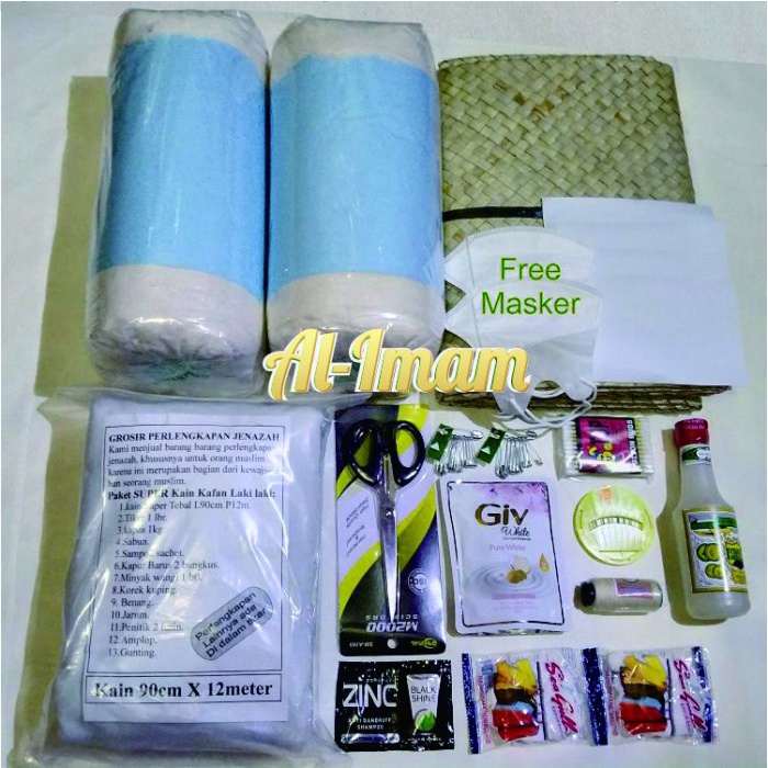 {FamilyStore} Paket Kain Kafan Super Tebal Lengkap Untuk Laki-Laki Diskon
