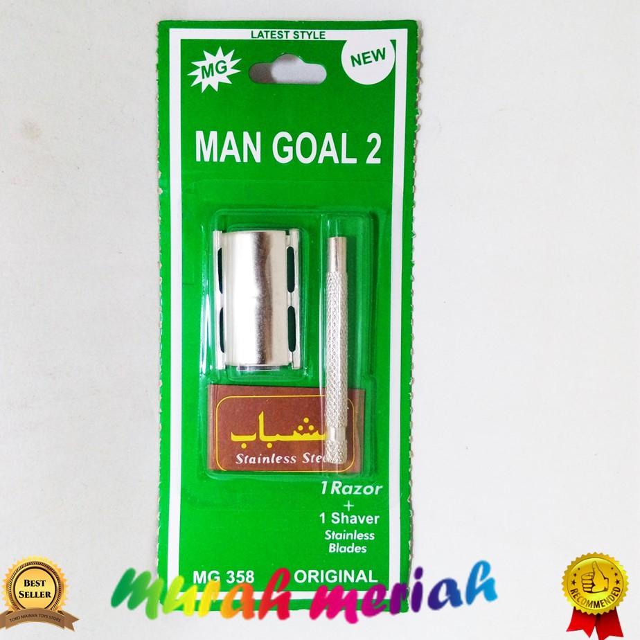 

T(26㊛) PISAU CUKUR KEROK KUMIS STAINLESS MAN GOAL proses cepat