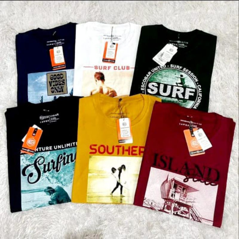 Paket 3pcs kaos Escobar pria keren | kaos pria distro | baju kaos pria distro terbaru 2022 keren | kaos pria dewasa terbaru 2021 | kaos 100 3pcs | kaos oblong pria | t shirt pria wanita | baju 3 pcs 100 ribu | t shirt pria distro casual