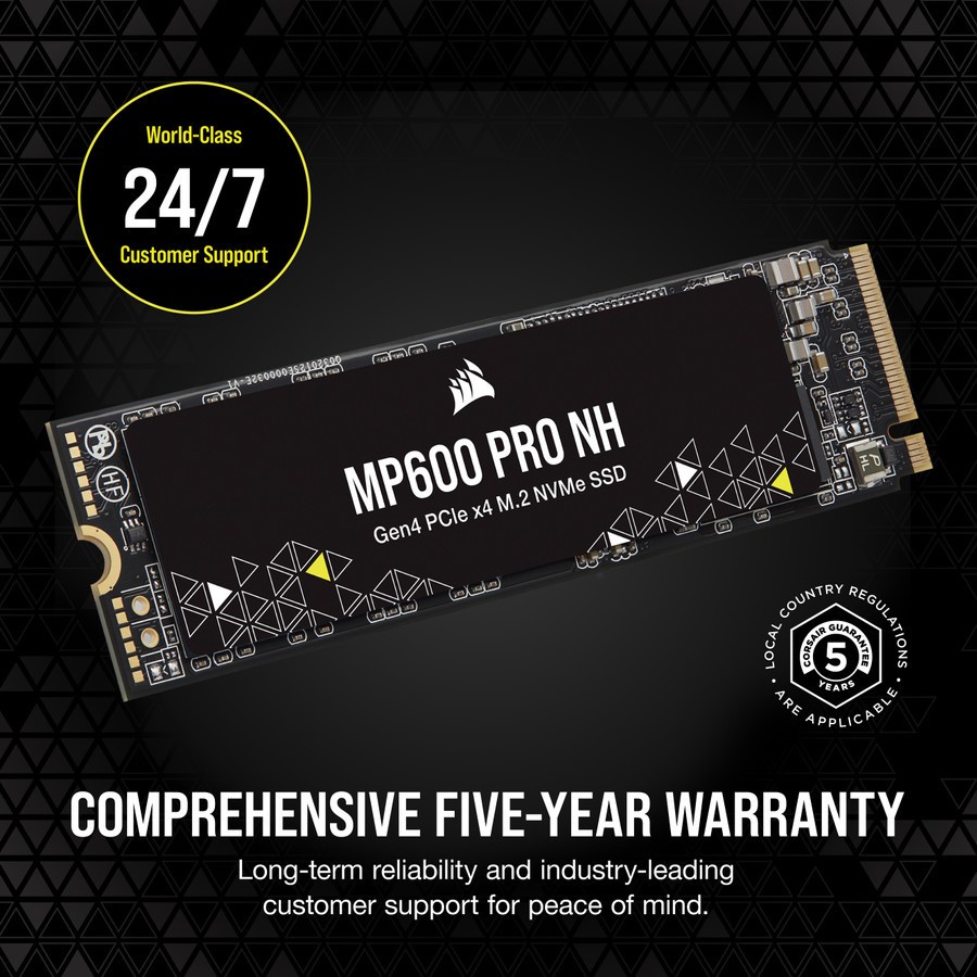 CORSAIR MP600 PRO NH 500GB PCIe 4.0 (Gen 4) x4 NVMe M.2 SSD