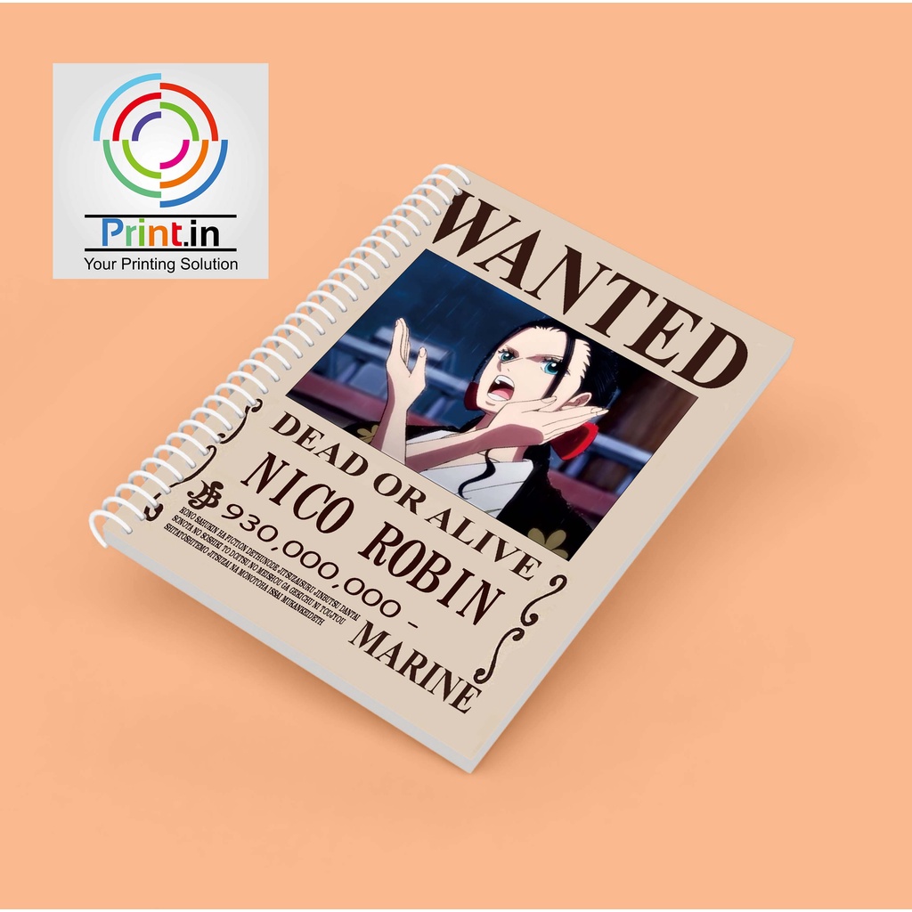 

Notebook Spiral Bounty Nico Robin Terbaru Hardcover dan Softcover