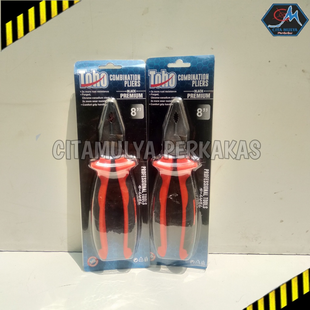 Tang Kombinasi 8 inch Toho German Black Premium