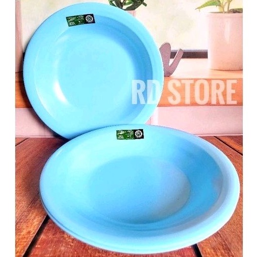 promo 3.pcs piring makan cekung melamine polos...