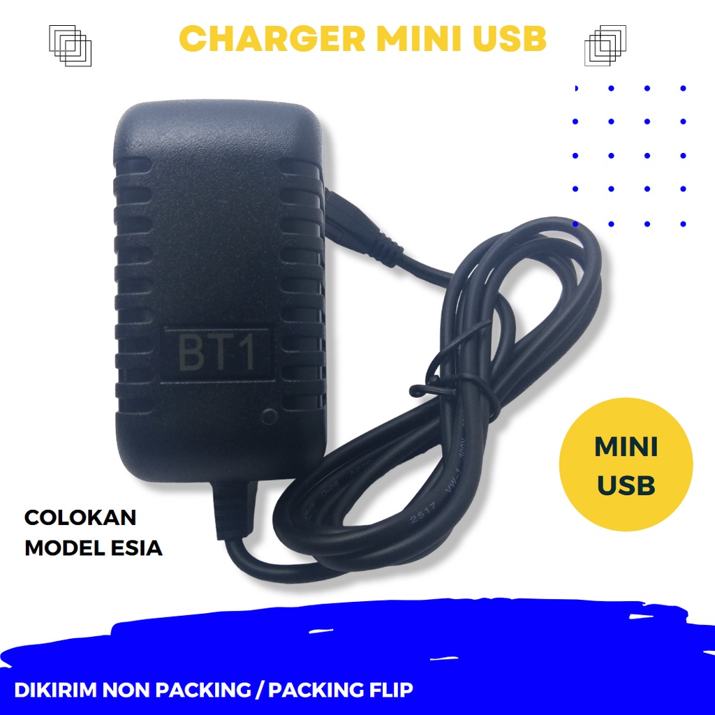Charger Murah Mini USB BT1-505 Charger Colokan Esisa / Colokan Blackberry Lama Charger Handphone Universal for Android