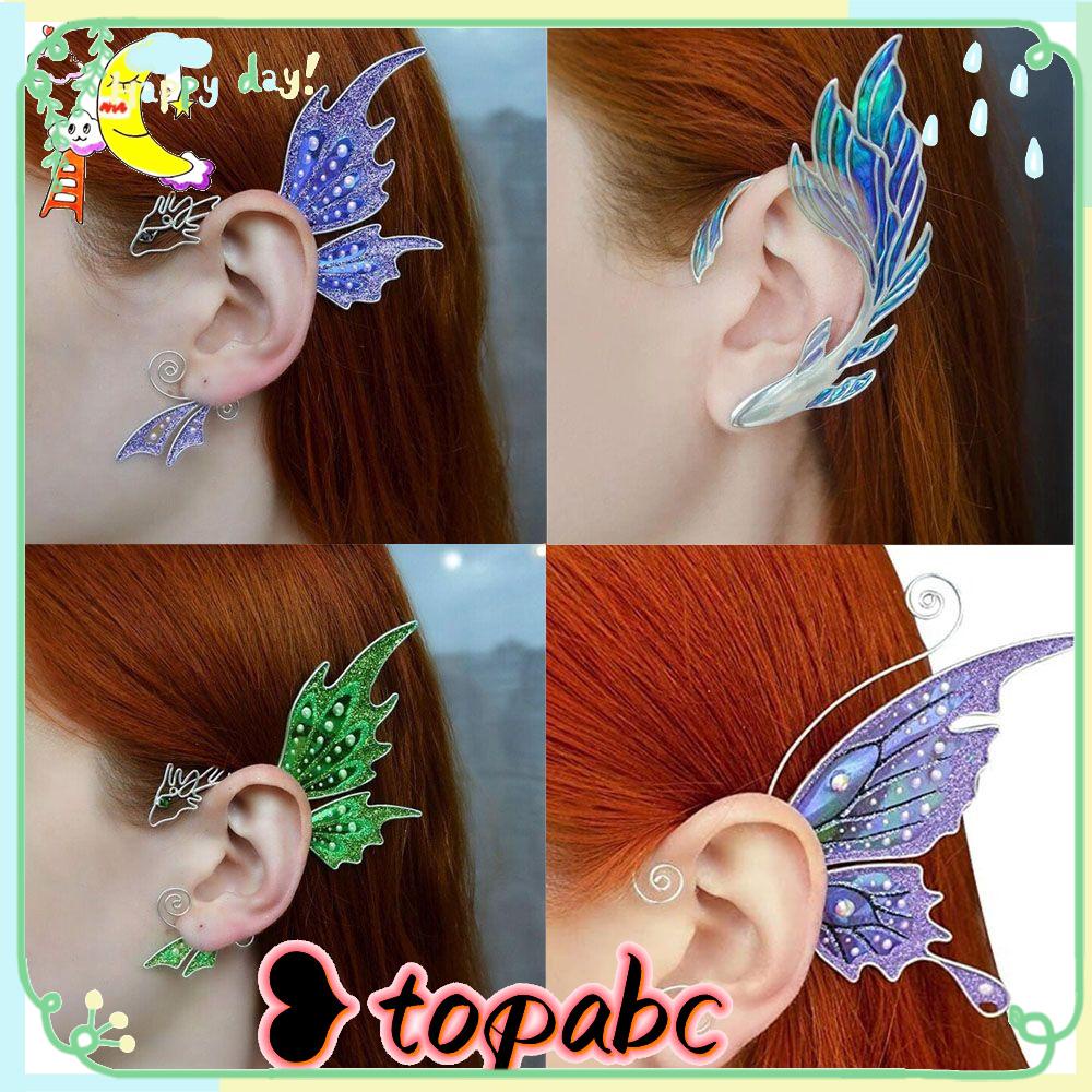 TOP Butterfly Ear Sleeve New Fashion Gift Jewelry Non Piercing Fairy Wings Style Dragon Ear Wrap