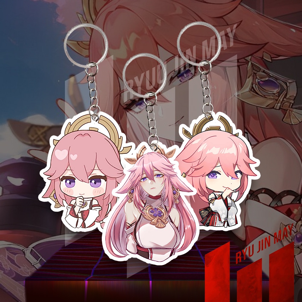 Gantungan Kunci / Keychain / Gantungan HP - Genshin Impact - Yae Miko