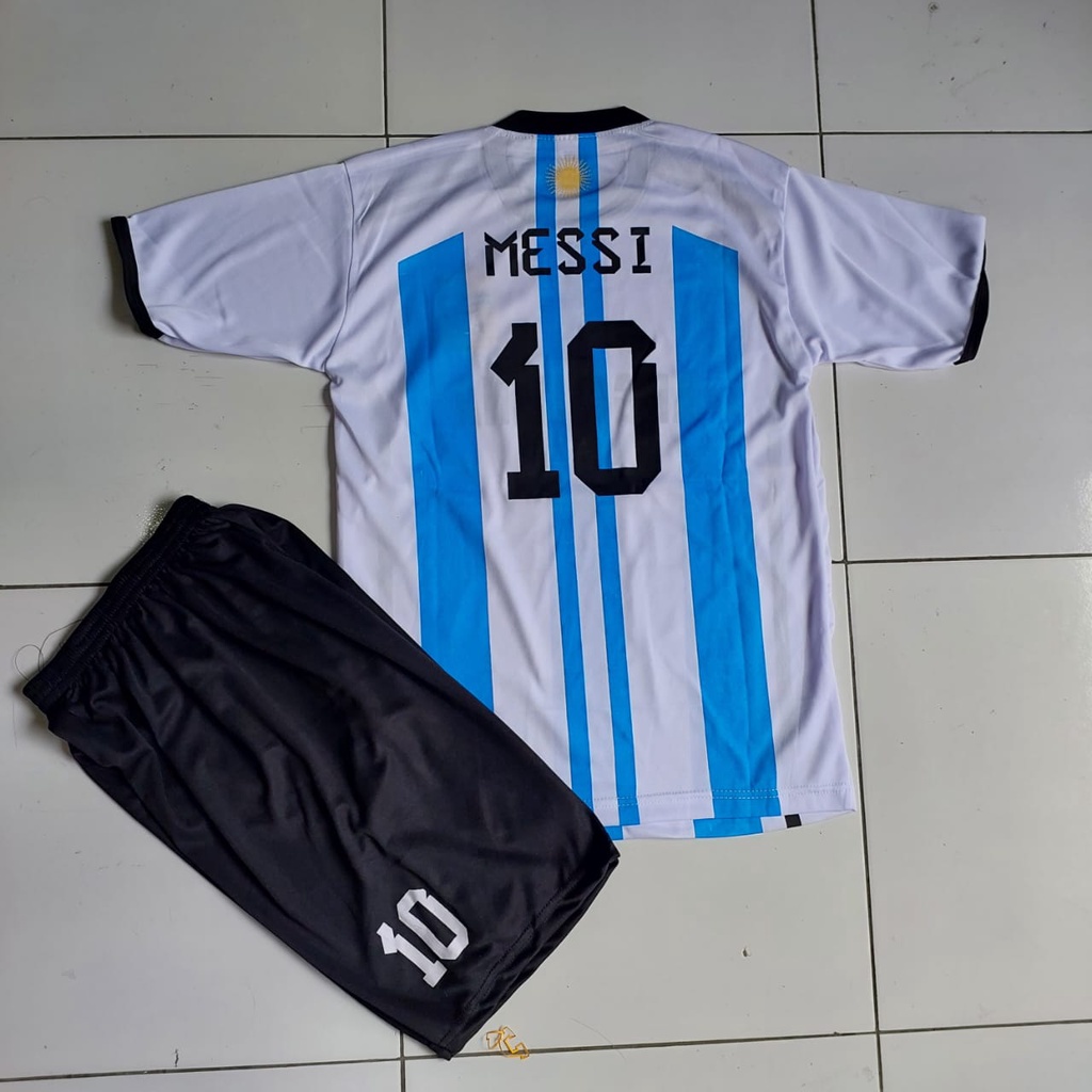 SETELAN MESSI SETELAN BAJU BOLA ARGENTINA/BAJU BOLA ANAK ARGENTINA MESSI