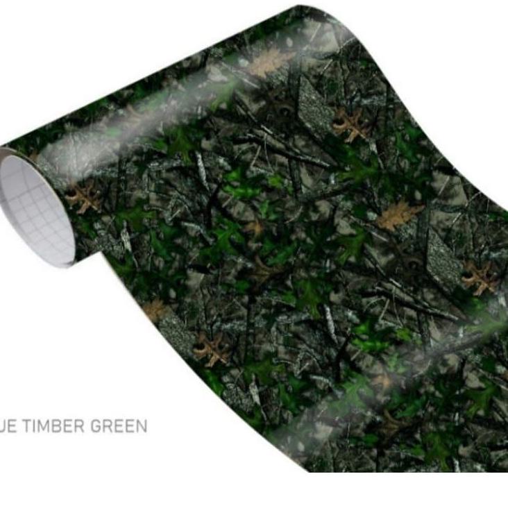 Dijamin Asli Stiker Camo Senapan Angin Truetimber Green ukuran 50x100cm