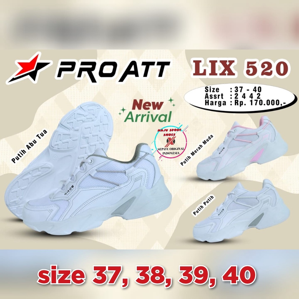 PRO ATT LIX 520 - SEPATU ORIGINAL PRO ATT KOREAN STYLE WANITA