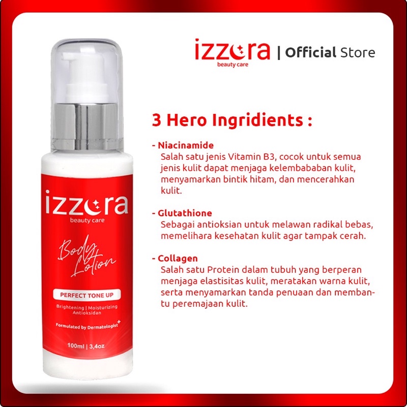 Izzora Lotion Pemutih Permanent 100ml