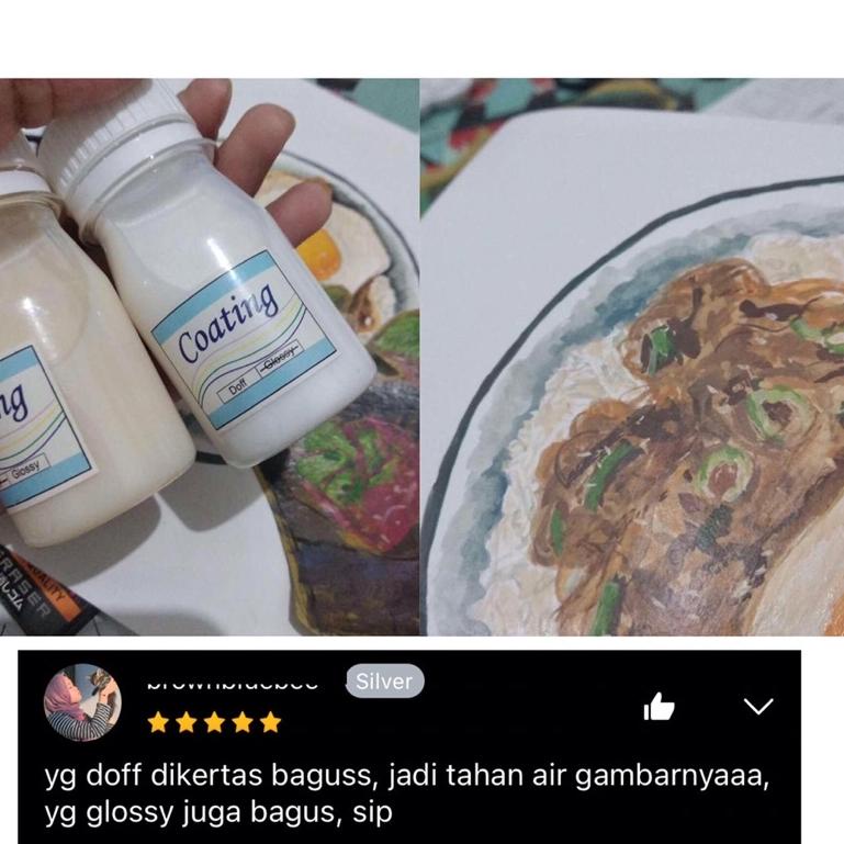 

((H-9-6 ♫♪> Coating (80ml) Varnish Cairan Pelapis Cat Finisher serbaguna untuk Cat Akrilik Kanvas Kulit Vinyl Clay Kaca Kayu Keramik Tanah liat Gerabah Mendong Rotan kekinian