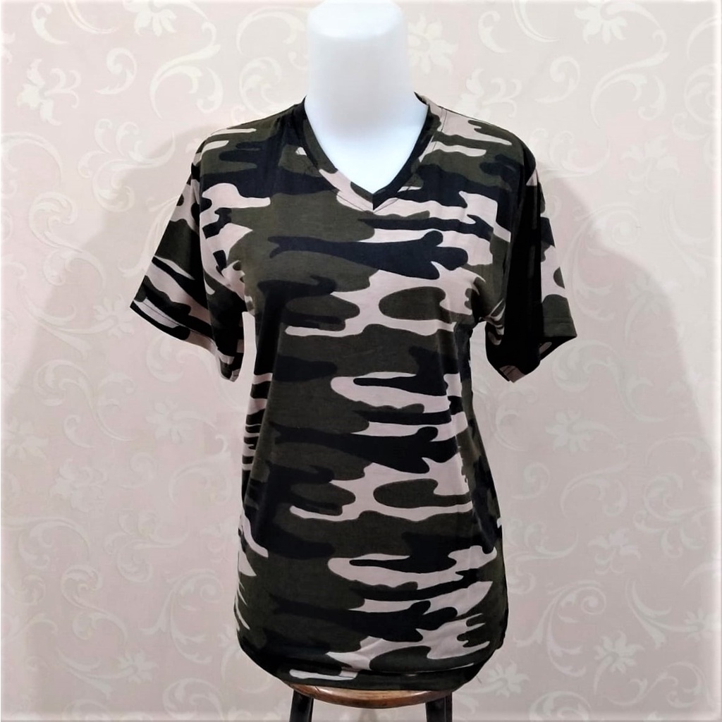 Kaos Loreng Wanita - Kaos Army Wanita