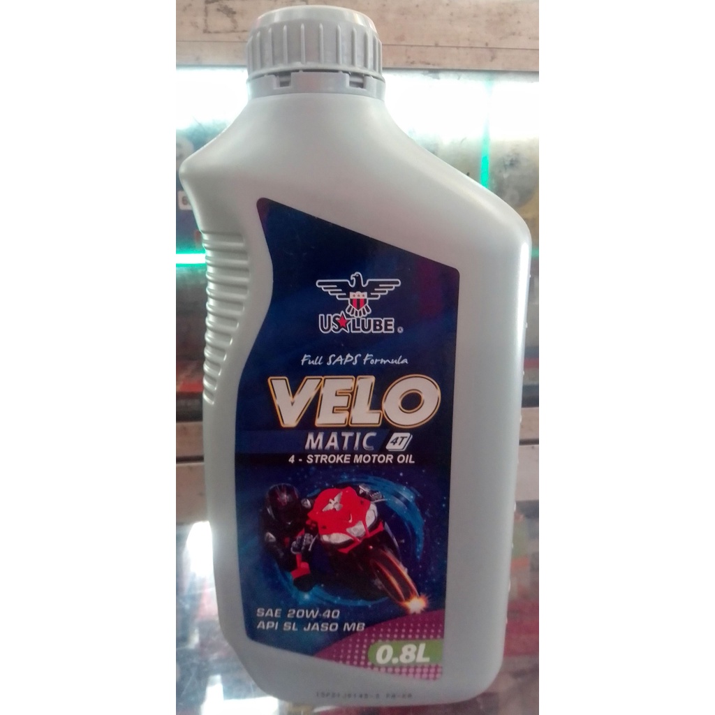 oli mesin us lube velo matic 4t 800ml