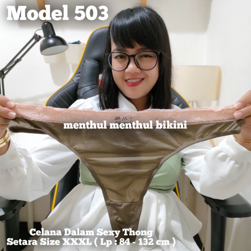 stok penghabisan jauh lebih murah Jumbo Bigsize Setara Size XXXL Celana Dalam Wanita G String Gstrin