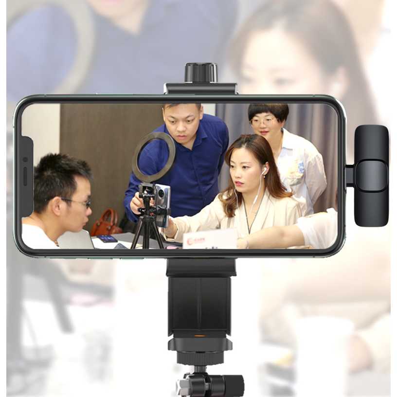 ( 100% BARANG ORI ) TaffSTUDIO Wireless Lavalier Lapel Microphone Vlogger USB Type C - HO86