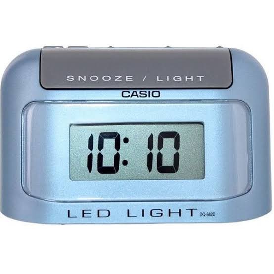 CASIO DIGITAL DQ-582D TIME DIGITAL SNOOZE LIGHT ALARM JAM MEJA ORI BARANG BERKUALITAS