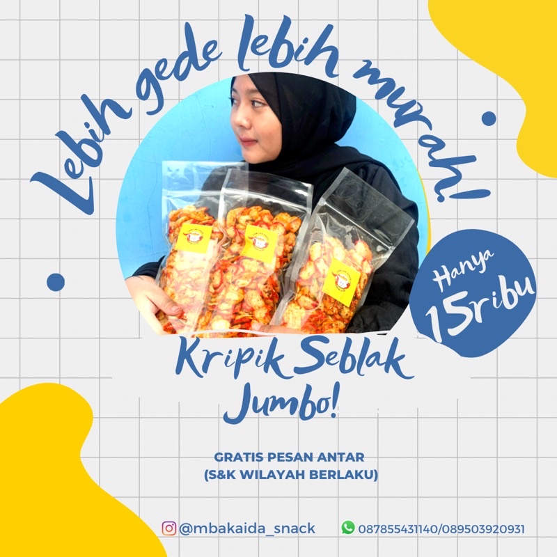 

KERIPIK SEBLAK JUMBO