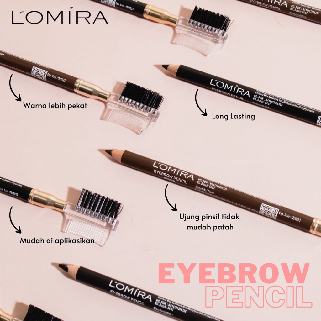 LOMIRA EYEBROW PENCIL | PENSIL ALIS ✔️BPOM