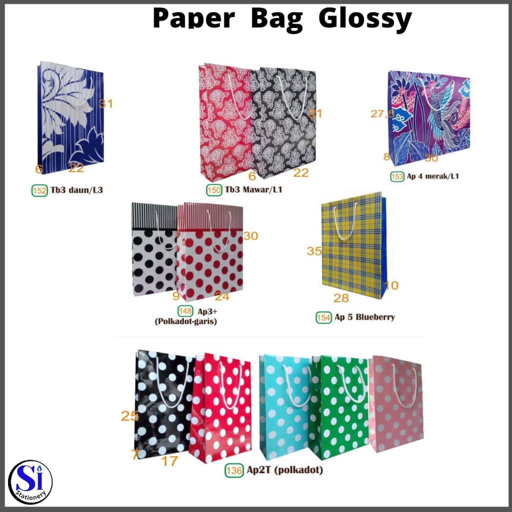 

PAPER BAG BATIK GLOSSY per pcs