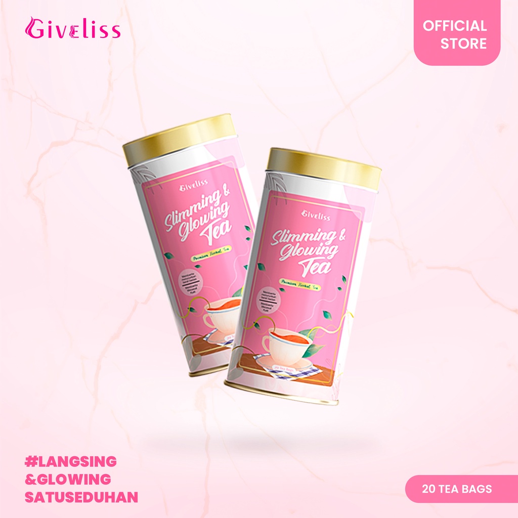 Giveliss Teh Penurun Berat Badan dan Bikin Glowing Slimming Glowing tea