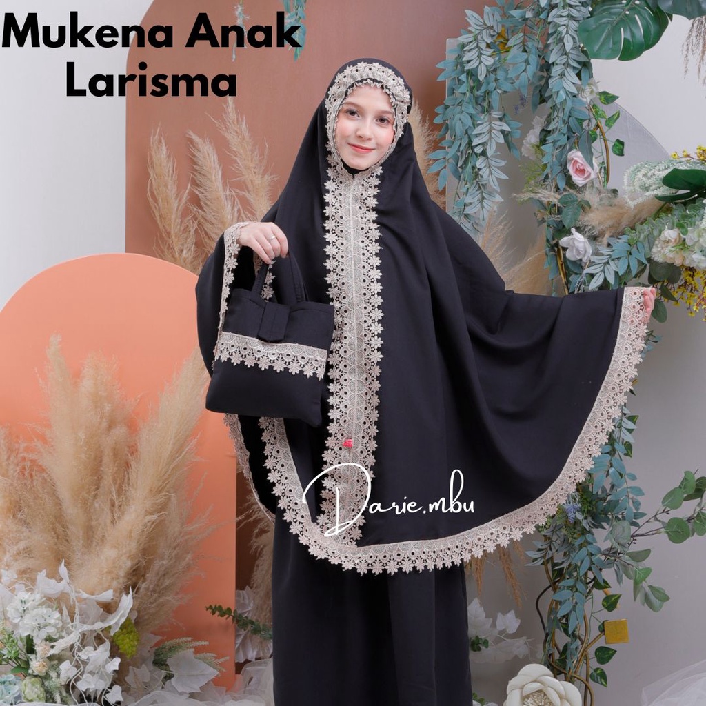 Mukena Anak Renda Mewah Larisma Seris Katun Mikro Premium