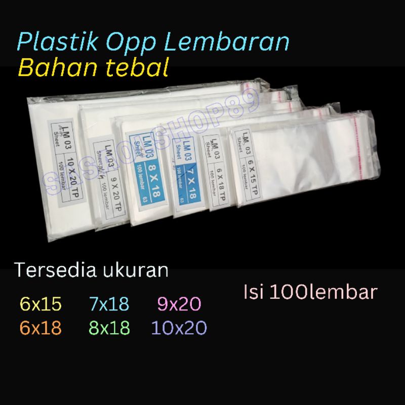Plastik opp sheet Lembaran kue basah