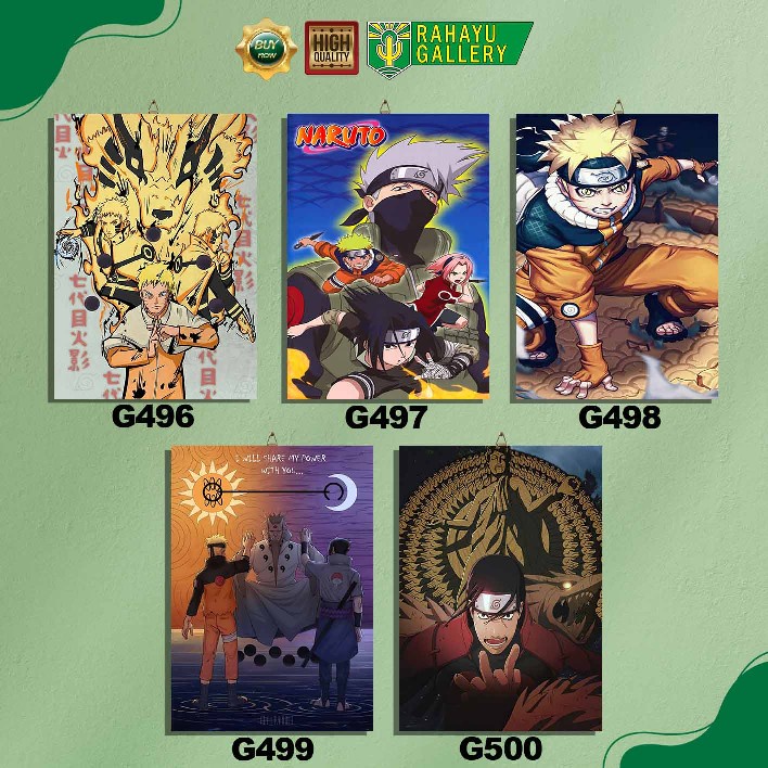 DEKORASI RUMAH HIASAN KAMAR WALL DECOR ANIME NARUTO GG496