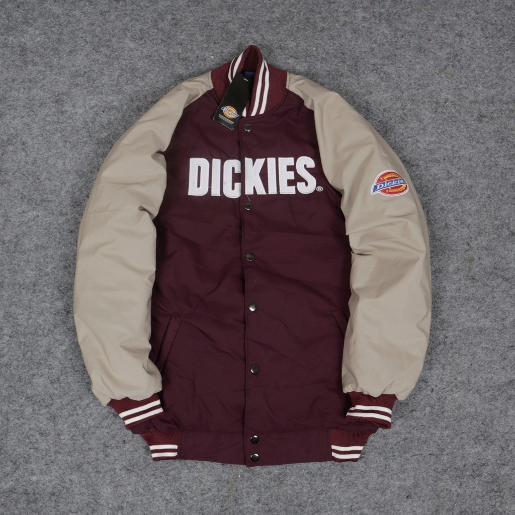 Jaket Varsity Dickies Pria Combinasi Warna Premium Quality