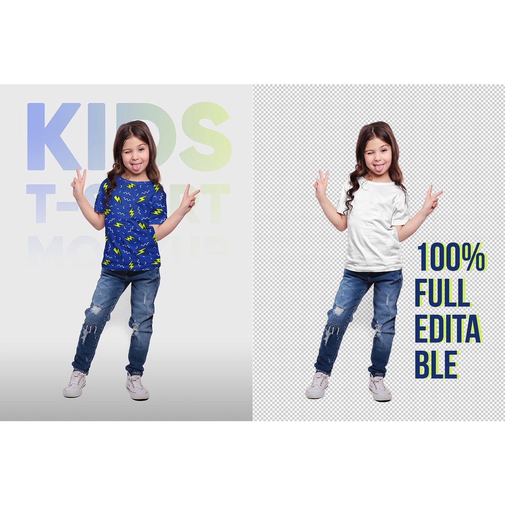 Kids Girl T-Shirt Mockups