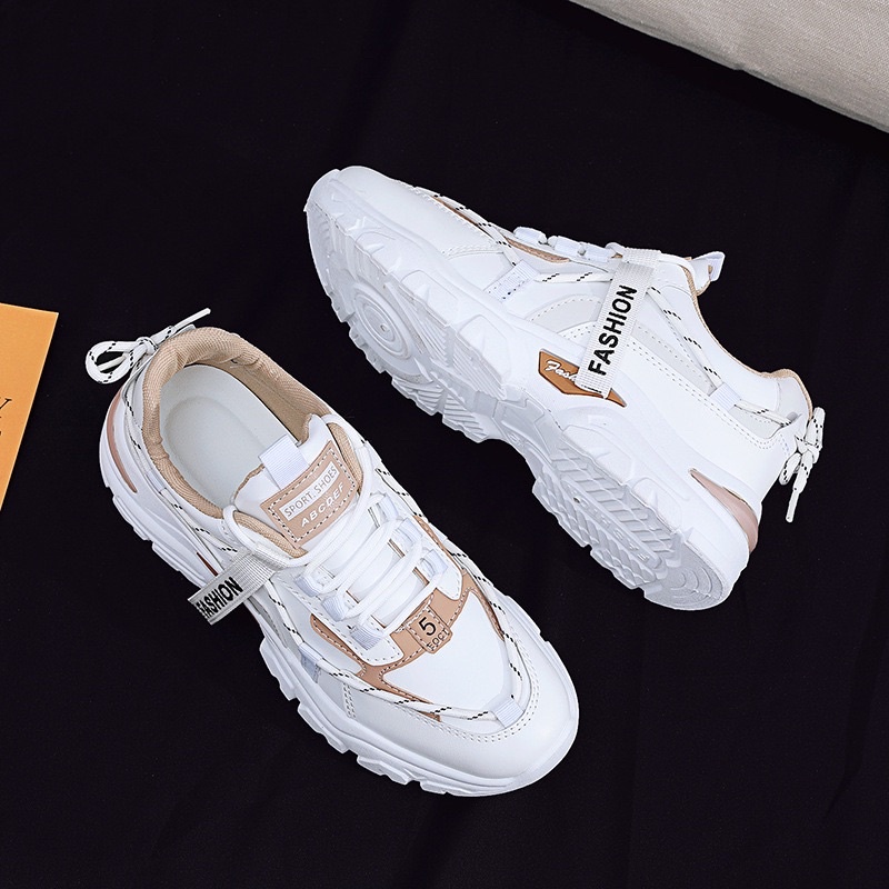 (FREE KAOS KAKI &amp; BOX) SN015 SEPATU SNEAKERS WANITA IMPORT KOREA FASHION