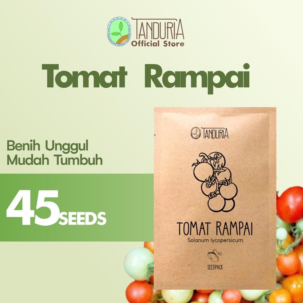 ョ TANDURIA - Benih Tomat Rampai Super Bibit Biji Sayur Sayuran Buah Besar Daging Dataran Rendah Ting