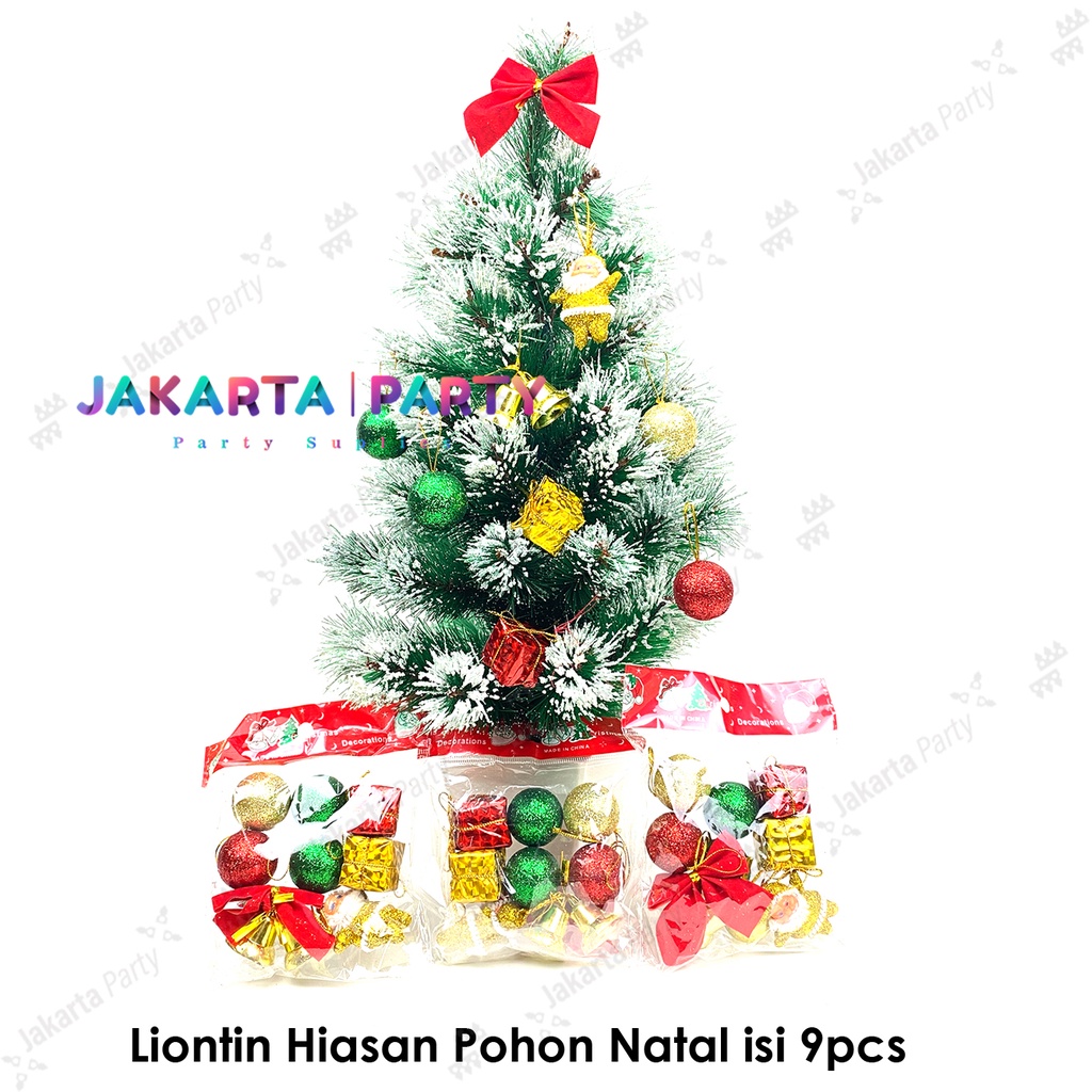 Hiasan natal gantung Random Motif mini / hiasan pohon natal