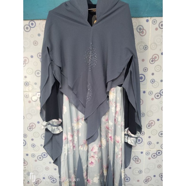 Gamis syar'i Premium Merk NK Muslimah