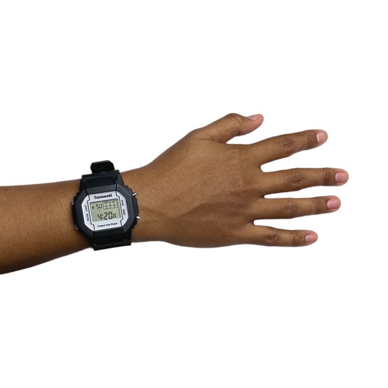 Transworld Digital Watches Peace Black White | Jam Tangan Digital