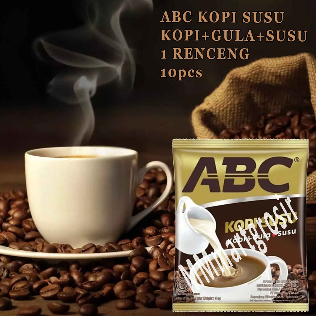 

ABC Kopi Susu / Kopi+Gula+Susu / Kopi Bubuk ABC / 1 Renceng 10pcs