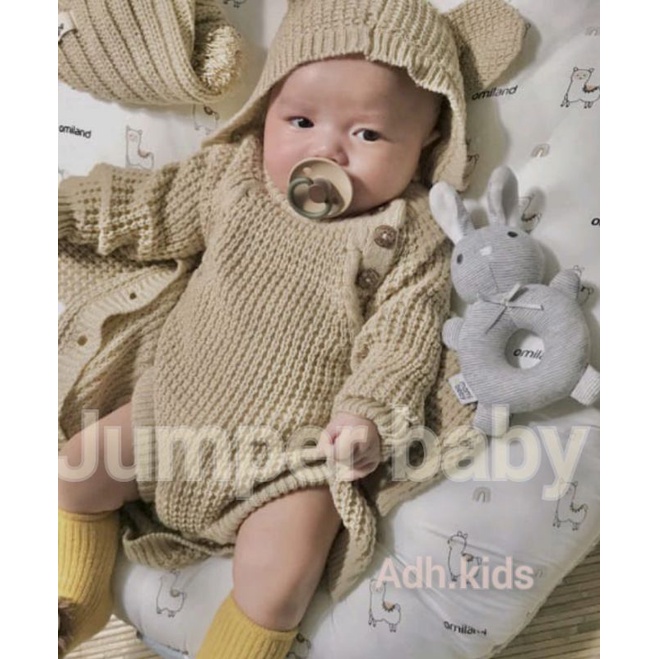 Jumper Knit Bayi ADHKIDS Newborn | Jumpsuit Rajut Bayi / Rajut Baby