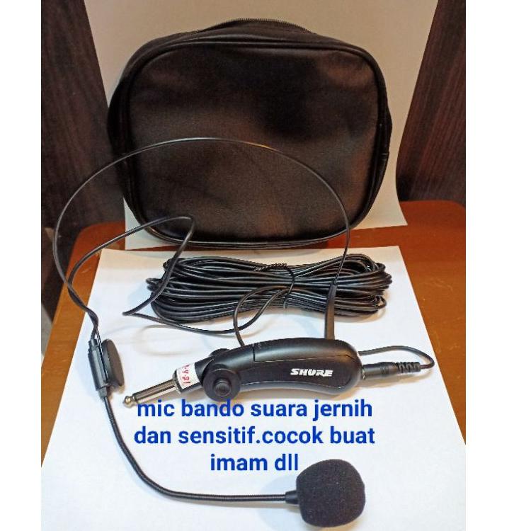 Terbaik mic kabel shure bando suara jernih dan sensitif. mic imam dll