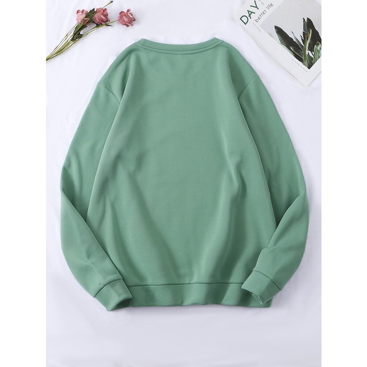 Just Want Coffe Sweatshirt Basic II Sweater Crewneck Print DTF II Sz M - XL Anak &amp; Dewasa ( Pria &amp; Wanita )