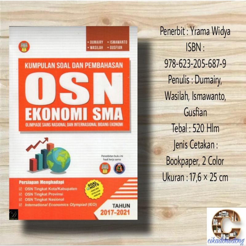 Jual BUKU KUMPULAN SOAL DAN PEMBAHASAN OSN/OLIMPIADE EKONOMI TINGKAT ...