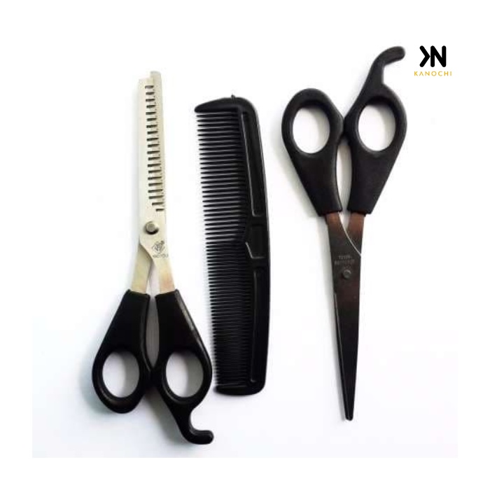 Gunting Rambut Set 3pcs gunting sisir dan gunting sasak