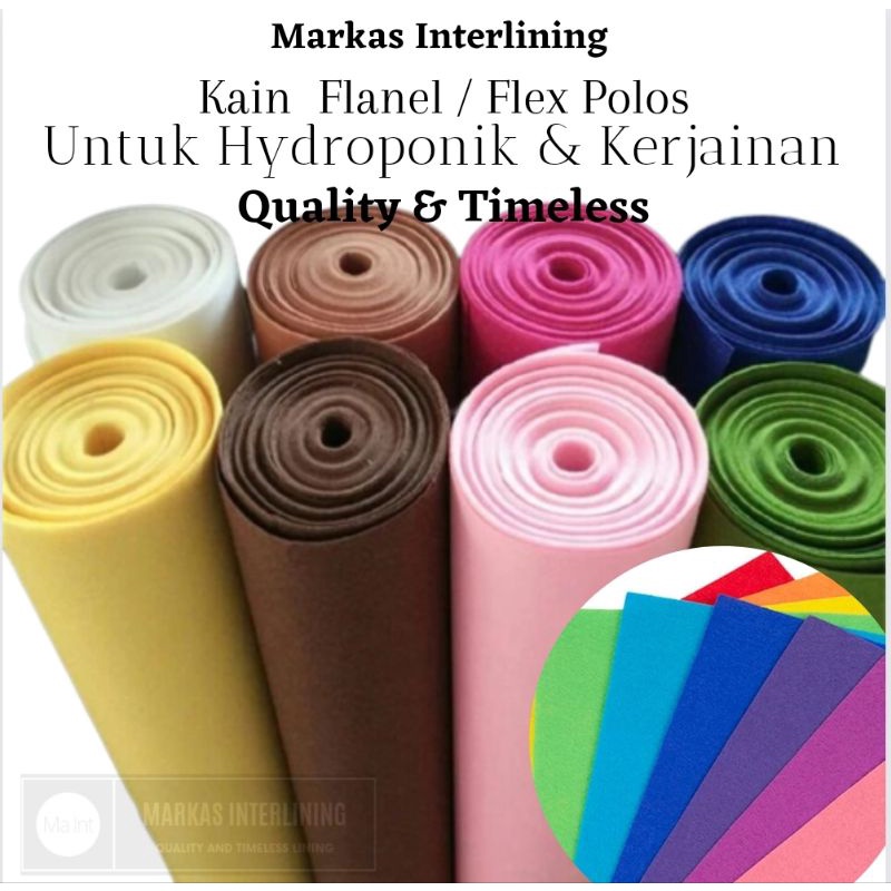 Kain Flanel Hydroponik Dan Kerajinan DIY