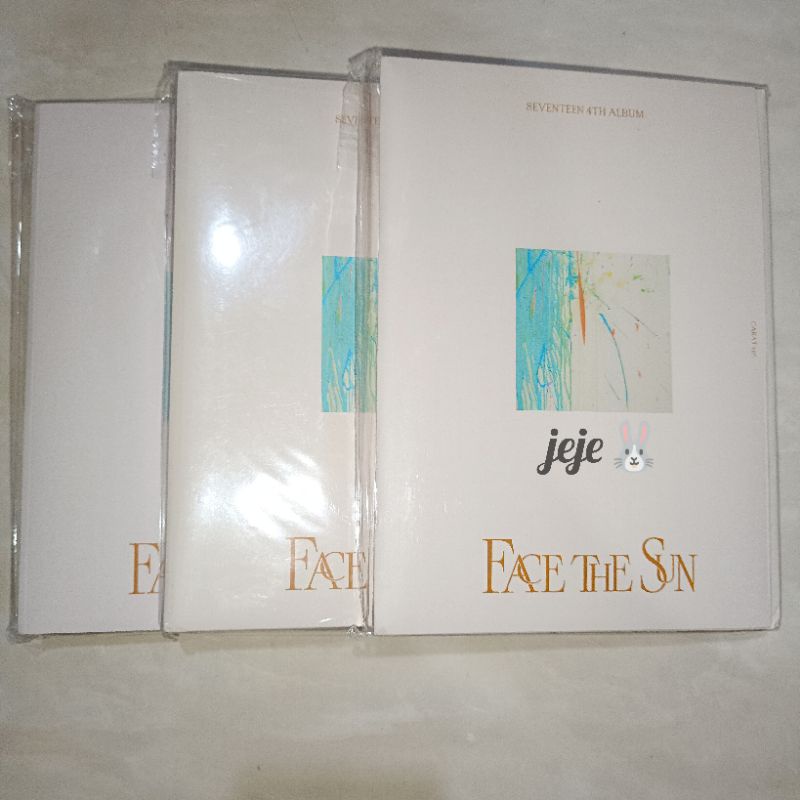CARVER FACE THE SUN FTS JEONGHAN WONWOO MINGYU DK DOKYEOM FULLSET BOOKLET ONLY BINDER ONLY (READY ST