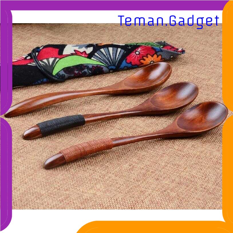 TG - DPR Novelty Sendok Makan Centong Sayur Bahan Kayu Wooden Spoon - RR-20