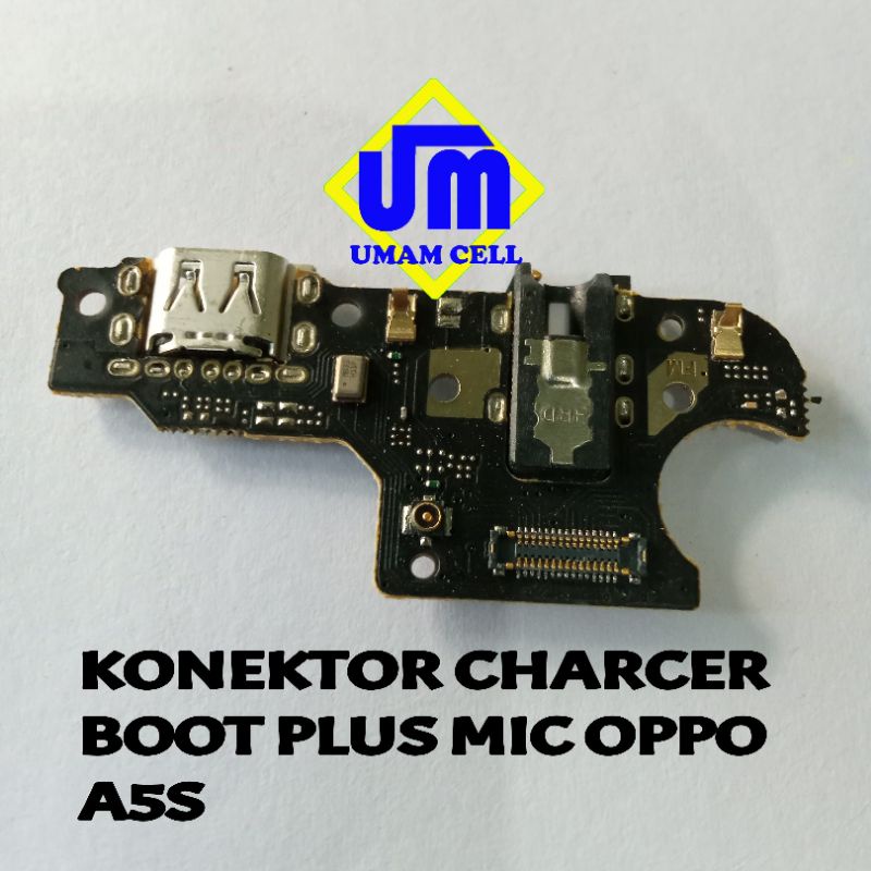 FLEXIBLE KONEKTOR CHARGER CON CAS OPPO A5S - FLEXIBEL CON HANDSFREE OPPO A5S