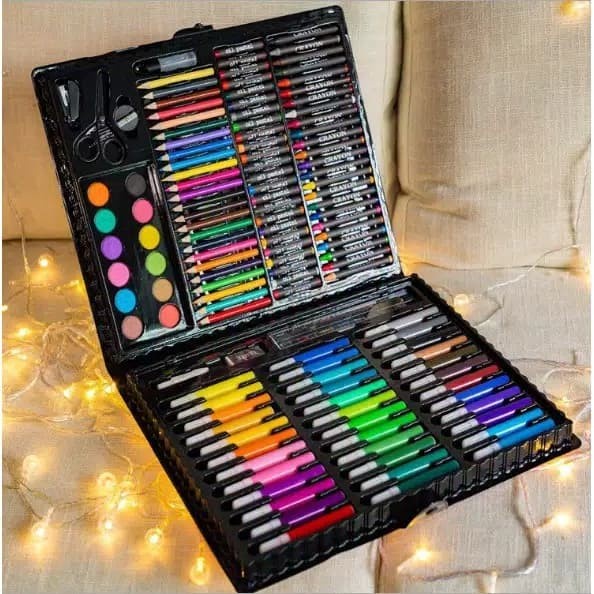 

COD - RL - Crayon Set 150 Pcs Crayon Mewarnai dan Melukis Lengkap dengan Cat Air