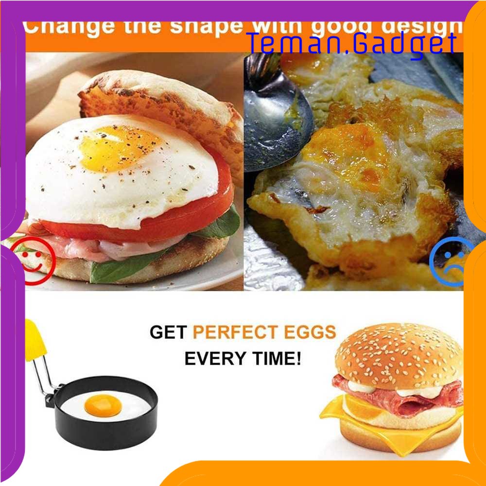 TG - DPR TEENRA Cetakan Telur Omelet Egg Pancake Ring 2 PCS - T2819